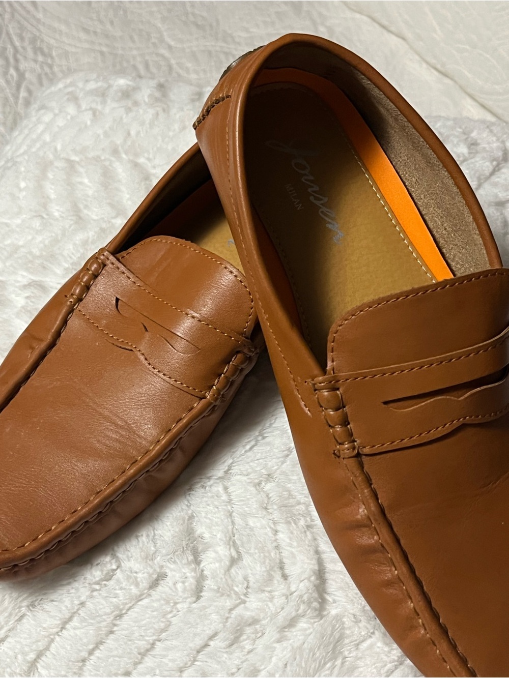 Journeys Men's Tan Penny Loafers — Classic Slip-On Moccasins